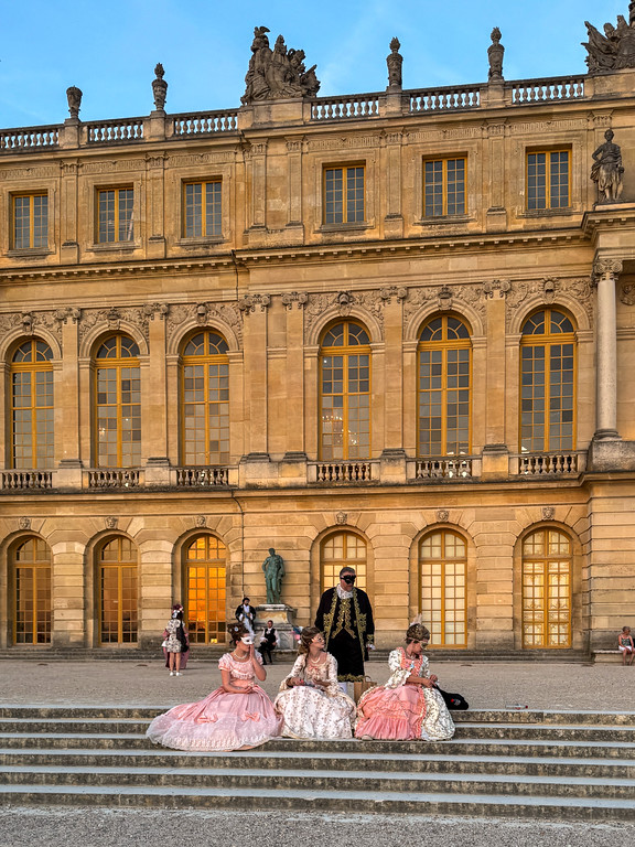 Ball-goers at Versailles